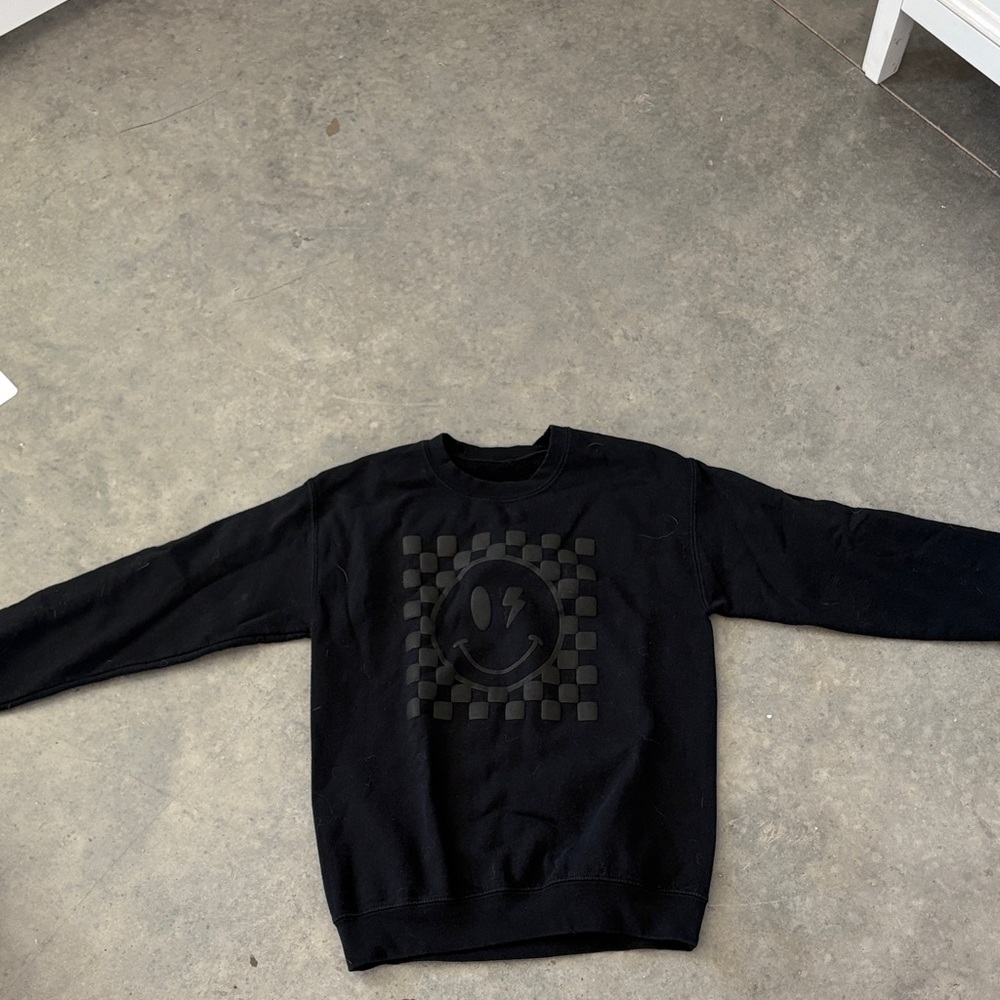 size small black preppy sweatshirt